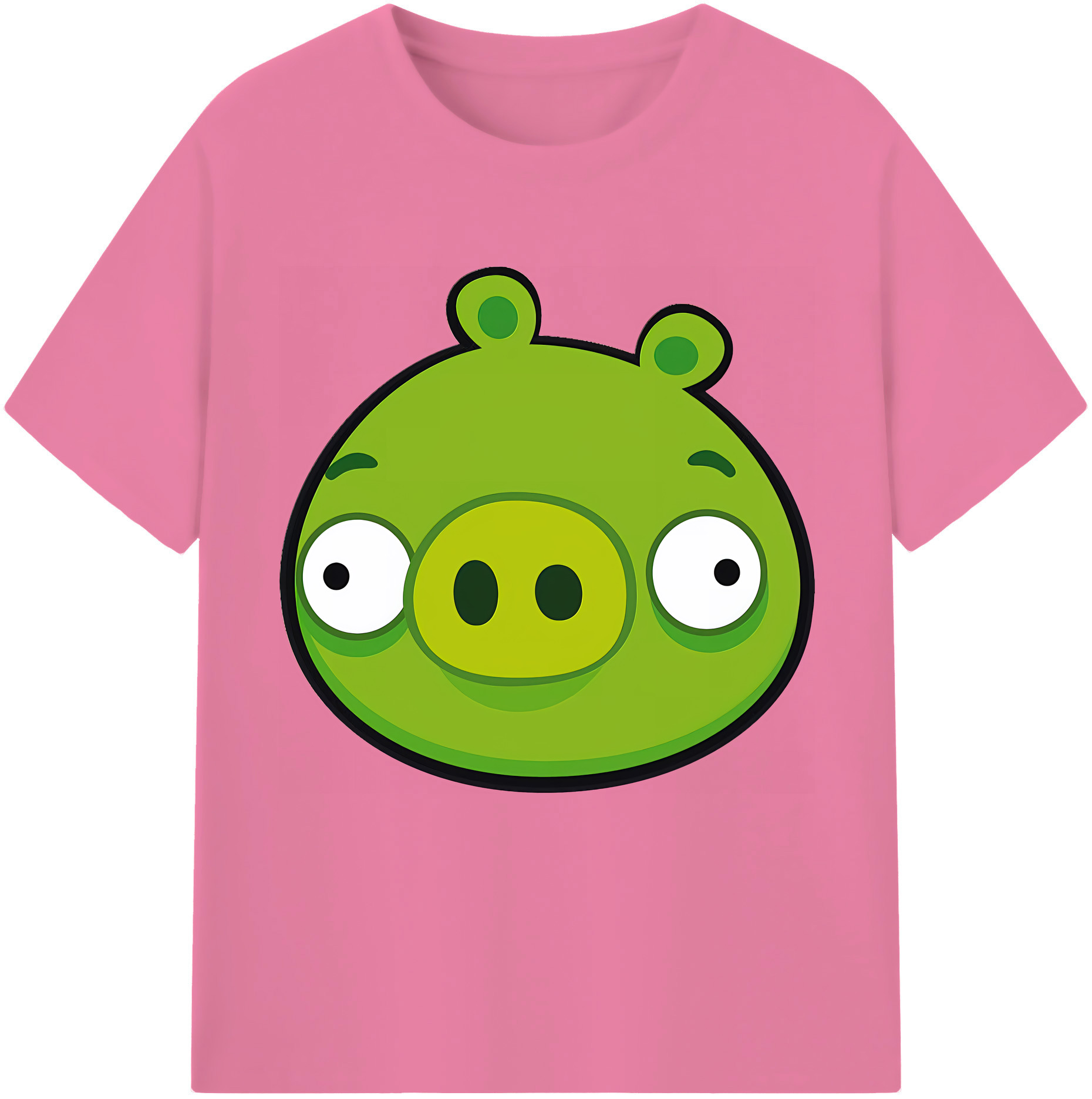 （画像用） Angry Birds アングリーバード 綿100％半袖Tシャツ（フロントプリント）